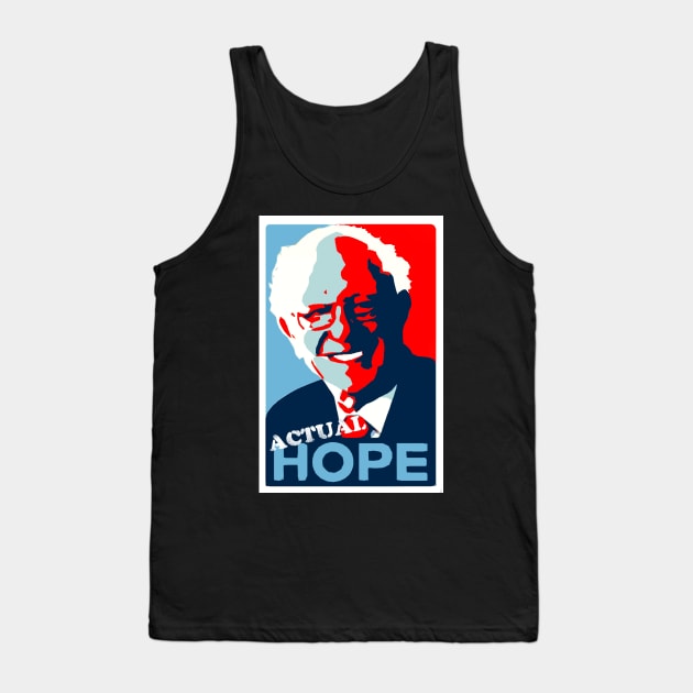 BERNIE SANDERS ACTUAL HOPE Tank Top by IGNITEDSTATE